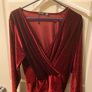 velvet body suit